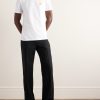 Slim-Fit Logo-Embroidered Cotton-Jersey T-Shirt - OU Slim-Fit Logo-Embroidered Cotton-Jersey T-Shirt - OU