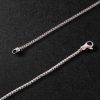 ID Tag Sterling Silver Sapphire Pendant Necklace - BK ID Tag Sterling Silver Sapphire Pendant Necklace - BK