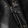 Logo-Debossed Leather Overshirt - E1 Logo-Debossed Leather Overshirt - E1