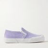 Terra Vulca Rubber-Trimmed Suede Slip-On Sneakers Terra Vulca Rubber-Trimmed Suede Slip-On Sneakers