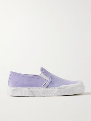 Terra Vulca Rubber-Trimmed Suede Slip-On Sneakers Terra Vulca Rubber-Trimmed Suede Slip-On Sneakers