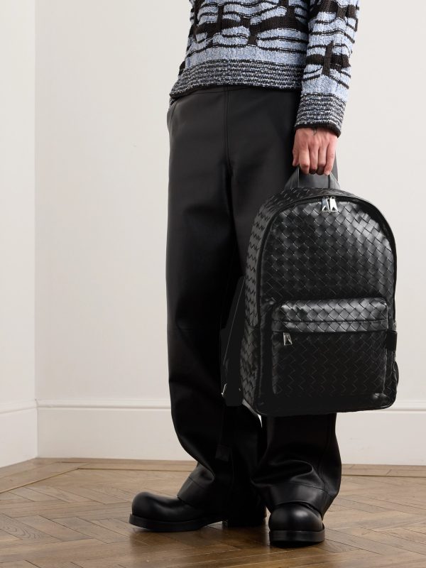 Avenue Intrecciato Leather Backpack - OU Avenue Intrecciato Leather Backpack - OU