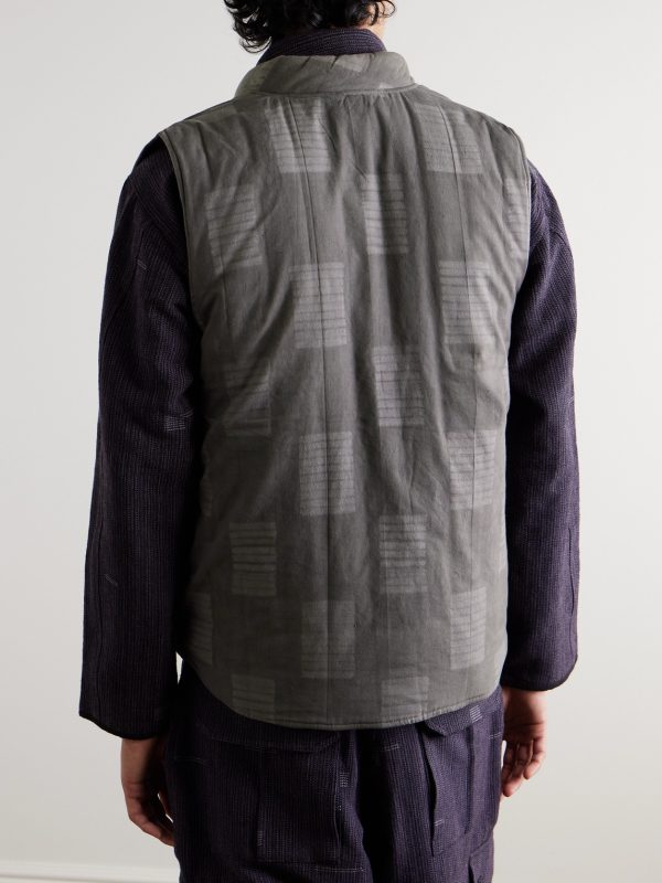 Leo Quilted Cotton Gilet - BK