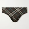 Checked Swim Briefs Checked Swim Briefs