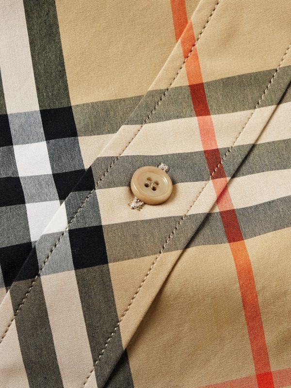 Checked Cotton-Poplin Shirt - CU