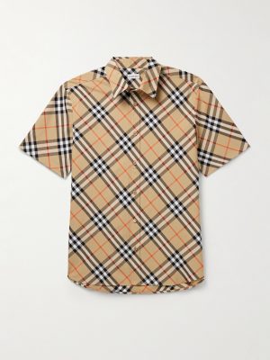 Checked Cotton-Poplin Shirt