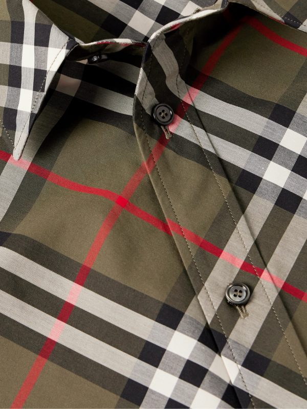 Checked Cotton-Poplin Shirt - CU