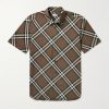 Checked Cotton-Poplin Shirt