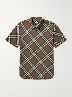 Checked Cotton-Poplin Shirt