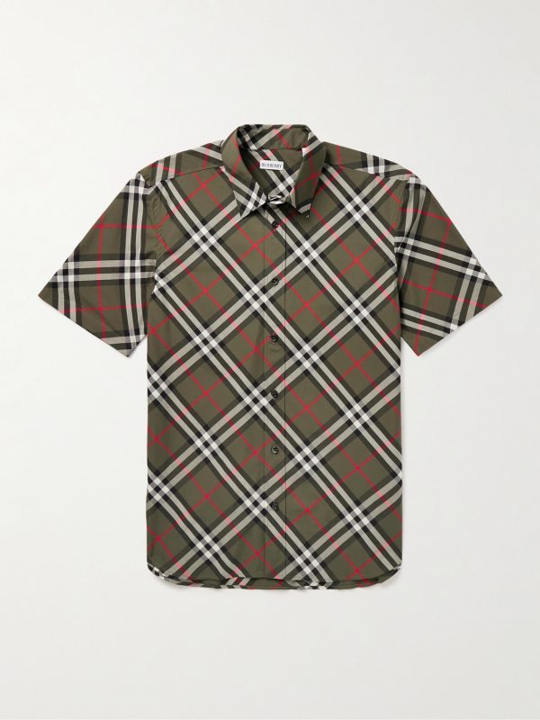 Checked Cotton-Poplin Shirt