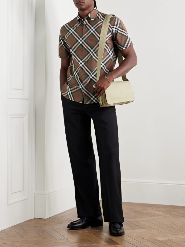 Checked Cotton-Poplin Shirt - OU