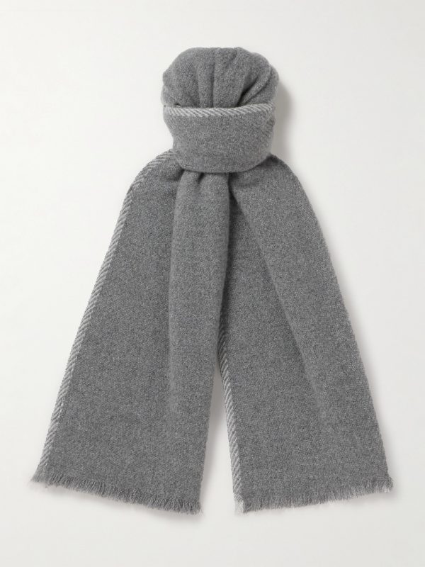 Frayed Cashmere Scarf