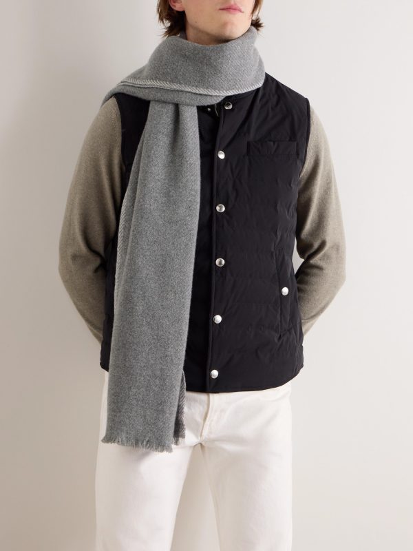 Frayed Cashmere Scarf - OU