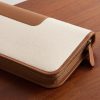 Garret Leather-Trimmed Canvas Tie Case - CU Garret Leather-Trimmed Canvas Tie Case - CU