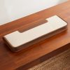 Garret Leather-Trimmed Canvas Tie Case - E1 Garret Leather-Trimmed Canvas Tie Case - E1