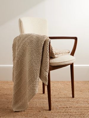 Owen Cable-Knit Cotton Blanket Owen Cable-Knit Cotton Blanket