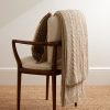 Owen Cable-Knit Cotton Blanket - OU Owen Cable-Knit Cotton Blanket - OU