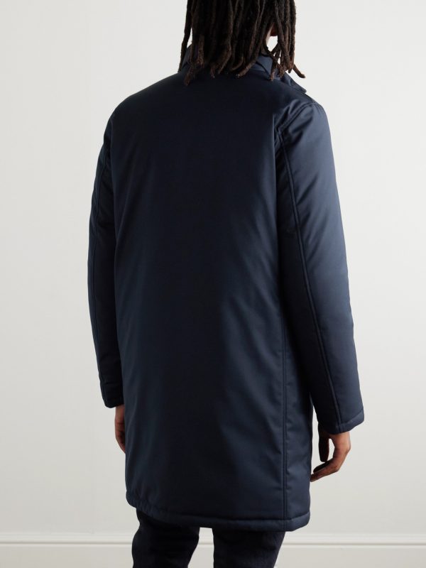 Layered Padded Shell Down Coat - BK Layered Padded Shell Down Coat - BK