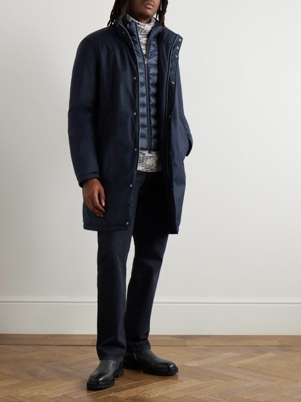 Layered Padded Shell Down Coat - OU Layered Padded Shell Down Coat - OU