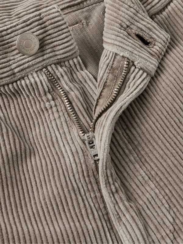 Straight-Leg Cotton-Corduroy Trousers - E1 Straight-Leg Cotton-Corduroy Trousers - E1