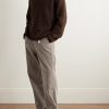 Straight-Leg Cotton-Corduroy Trousers - OU Straight-Leg Cotton-Corduroy Trousers - OU
