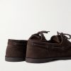 Foil Leather Boat Shoes - BK Foil Leather Boat Shoes - BK