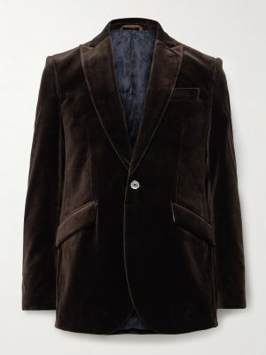 Newport Cotton-Velvet Tuxedo Jacket Newport Cotton-Velvet Tuxedo Jacket