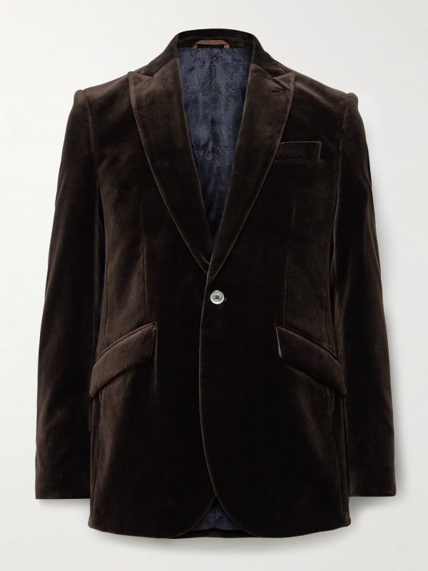 Newport Cotton-Velvet Tuxedo Jacket