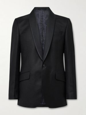 Chesham Shawl-Collar Wool-Twill Tuxedo Jacket