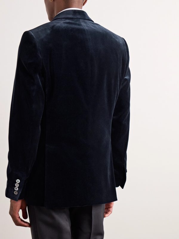 Newport Cotton-Velvet Tuxedo Jacket - BK