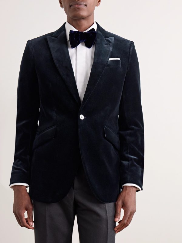 Newport Cotton-Velvet Tuxedo Jacket - FR