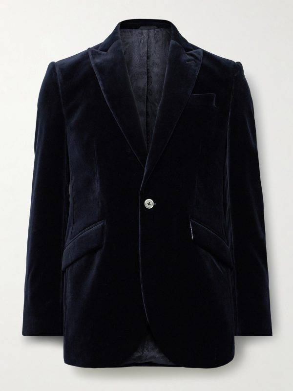 Newport Cotton-Velvet Tuxedo Jacket