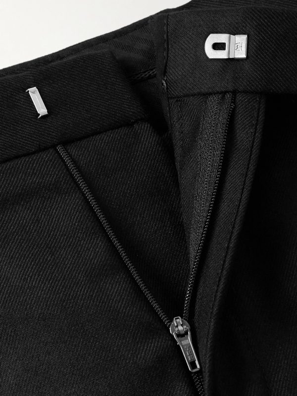Slim-Fit Grosgrain-Trimmed Wool-Twill Tuxedo Trousers - CU