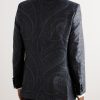 Twill-Trimmed Paisley-Jacquard Cotton and Silk-Blend Tuxedo Jacket - BK Twill-Trimmed Paisley-Jacquard Cotton and Silk-Blend Tuxedo Jacket - BK