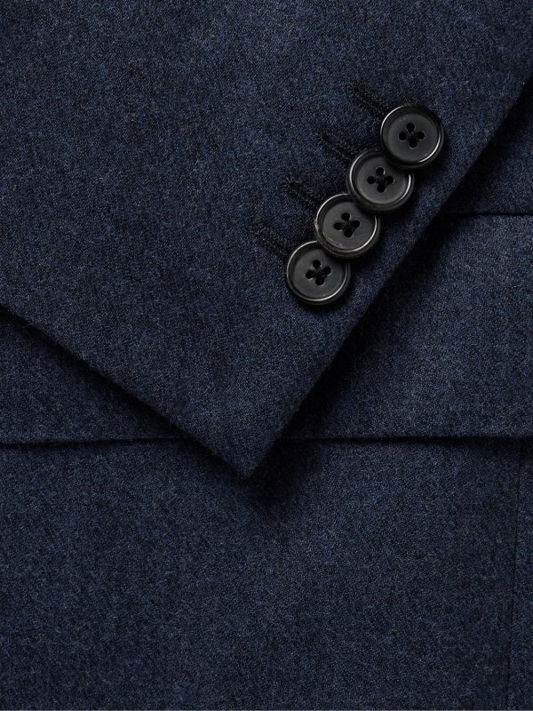 Wool and Cashmere-Blend Flannel Suit Jacket - CU Wool and Cashmere-Blend Flannel Suit Jacket - CU
