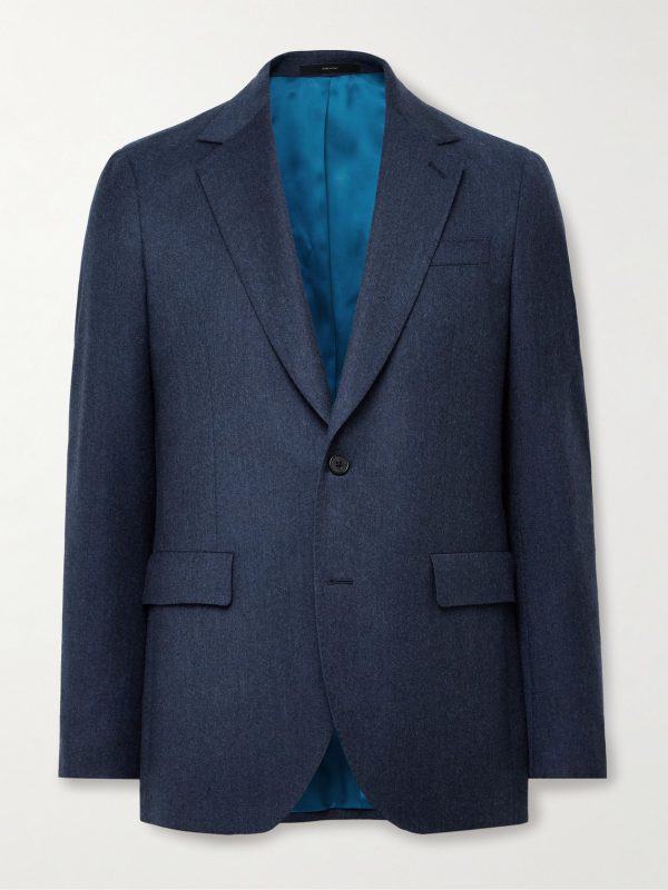 Wool and Cashmere-Blend Flannel Suit Jacket Wool and Cashmere-Blend Flannel Suit Jacket