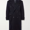 Double-Breasted Wool and Cashmere-Blend Felt Overcoat