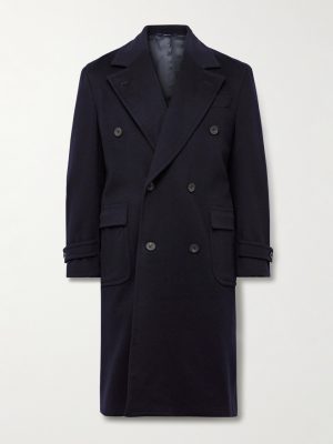 Double-Breasted Wool and Cashmere-Blend Felt Overcoat Double-Breasted Wool and Cashmere-Blend Felt Overcoat