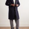 Double-Breasted Wool and Cashmere-Blend Felt Overcoat - OU