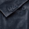 Shawl-Lapel Double-Breasted Cotton-Velvet Tuxedo Jacket - CU Shawl-Lapel Double-Breasted Cotton-Velvet Tuxedo Jacket - CU
