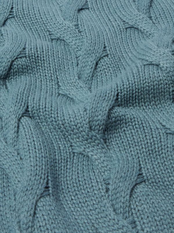 Cable-Knit Cashmere Rollneck Sweater - CU Cable-Knit Cashmere Rollneck Sweater - CU