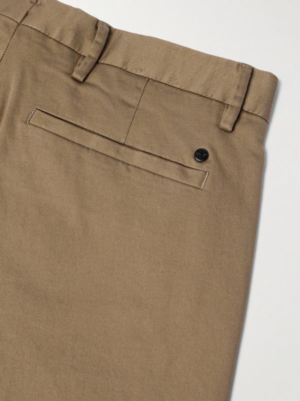 Theo 1420 Tapered Organic Cotton-Blend Twill Chinos - CU Theo 1420 Tapered Organic Cotton-Blend Twill Chinos - CU
