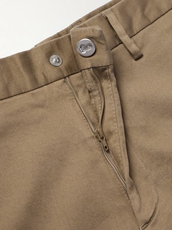 Theo 1420 Tapered Organic Cotton-Blend Twill Chinos - E1 Theo 1420 Tapered Organic Cotton-Blend Twill Chinos - E1