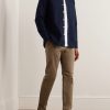 Theo 1420 Tapered Organic Cotton-Blend Twill Chinos - OU Theo 1420 Tapered Organic Cotton-Blend Twill Chinos - OU