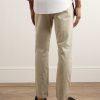 Theo 1420 Tapered Organic Cotton-Blend Twill Chinos - BK Theo 1420 Tapered Organic Cotton-Blend Twill Chinos - BK