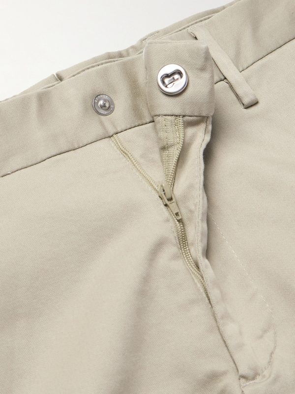 Theo 1420 Tapered Organic Cotton-Blend Twill Chinos - E1 Theo 1420 Tapered Organic Cotton-Blend Twill Chinos - E1