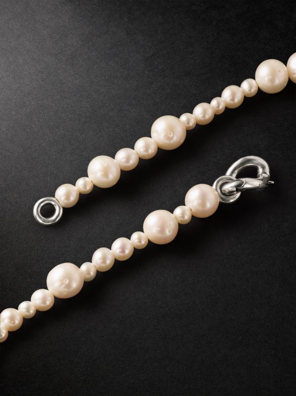 Perlina Sterling Silver and Pearl Necklace - BK Perlina Sterling Silver and Pearl Necklace - BK