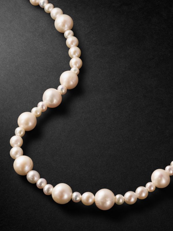 Perlina Sterling Silver and Pearl Necklace - CU Perlina Sterling Silver and Pearl Necklace - CU