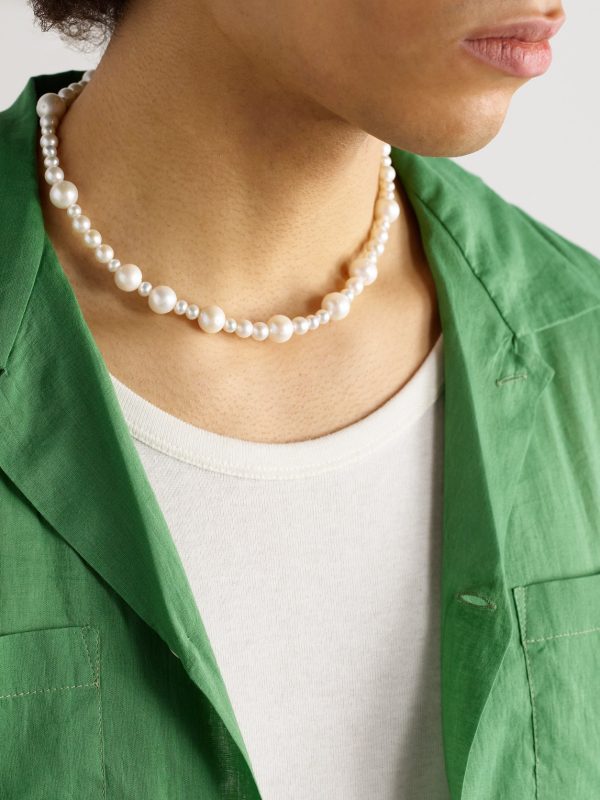 Perlina Sterling Silver and Pearl Necklace - FR Perlina Sterling Silver and Pearl Necklace - FR