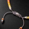 Mini Rizon Sterling Silver and Cord Beaded Bracelet - BK Mini Rizon Sterling Silver and Cord Beaded Bracelet - BK